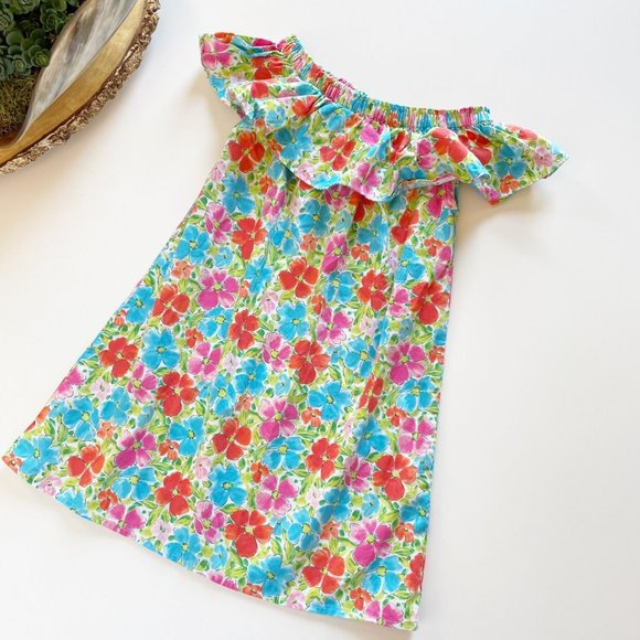 Lands End Summer Floral Off The Shoulder Dress | 5/6 - Picture 1 of 6